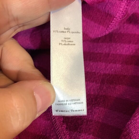 LUCY Fuschia Hatha Athleisure Jacket Shawl Neck  small Casual Long Sleeve - Picture 12 of 14